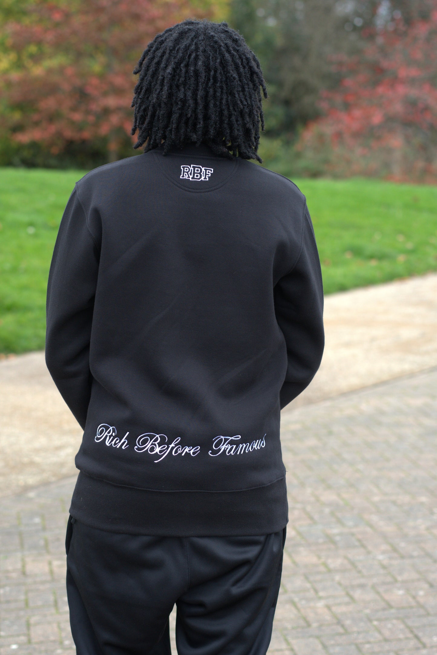 RBF puff embroidery Organic cotton Fitted Jumper