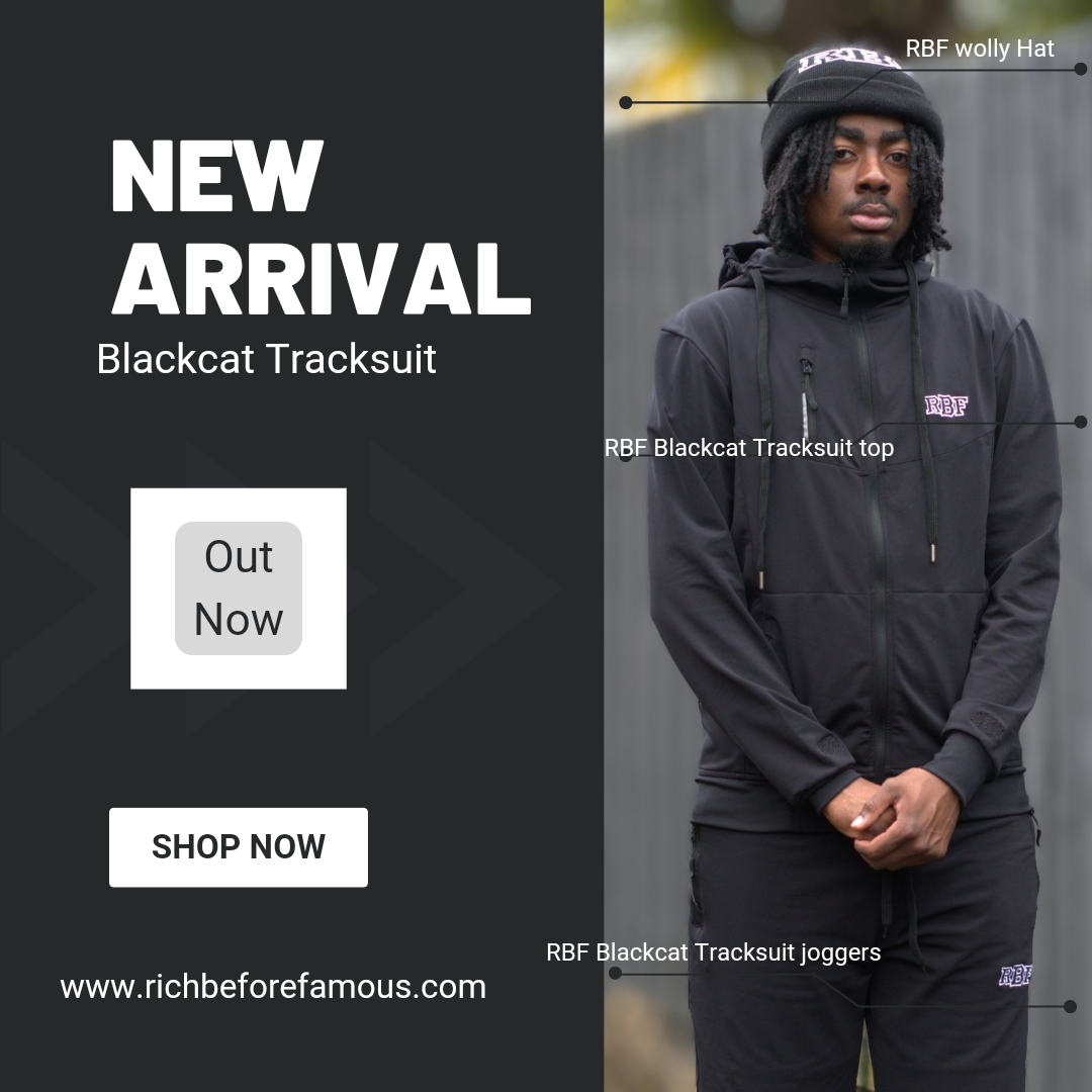 The famous Blackcat Tracksuit launch