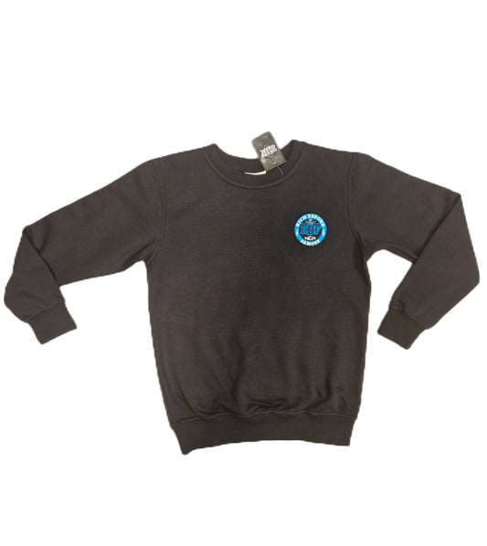 RBF round logo organic cotton Jumper (Blue embroidery)