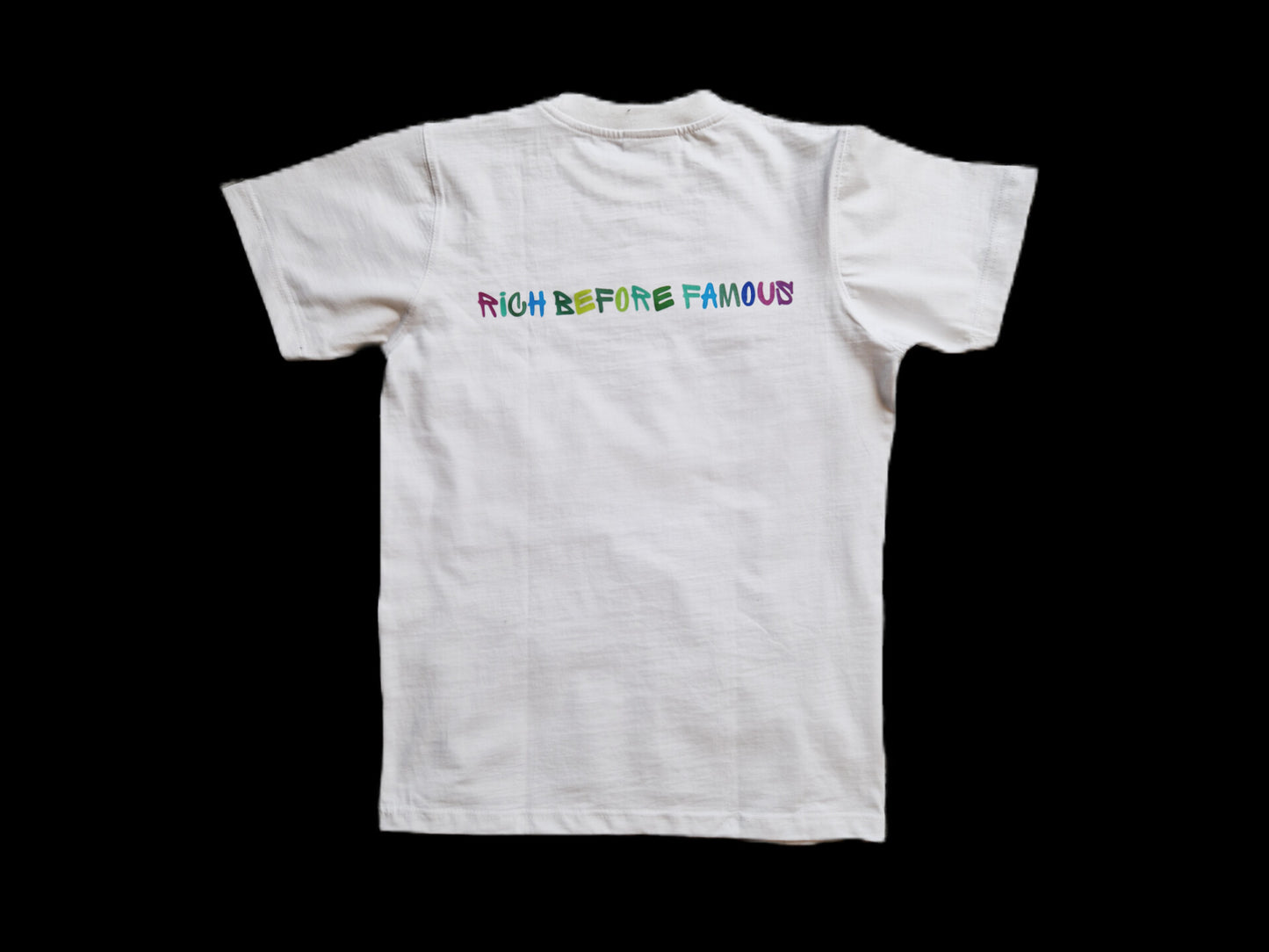 Rich Before Famous organic cotton t-shirt summer Splash edition